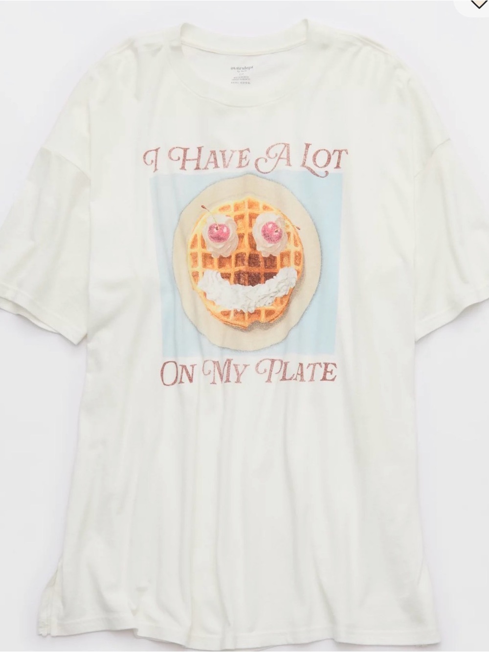 OVERSLEPT by Aerie Sleep
Happens Night Tee - Picture 3 of 3